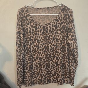 Victoria's Secret Animal Print Long Sleeve Top